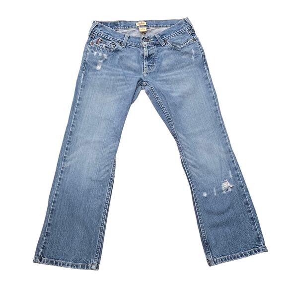 Vintage Hollister Light Washed Distressed Denim Blue Jeans - Picture 1 of 6